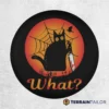 Halloween Cat “What?” Tire Cover – Spooky Funny Design
