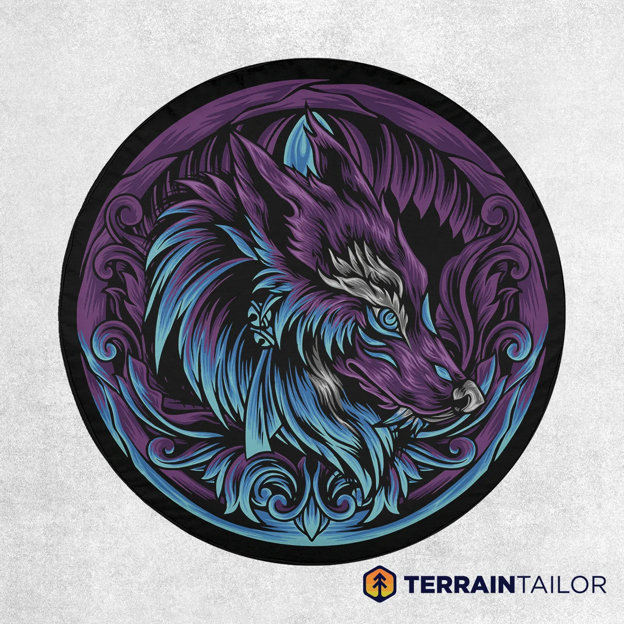 Mystic Wolf Tire Cover