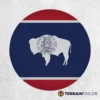 Wyoming State Flag Spare Tire Cover