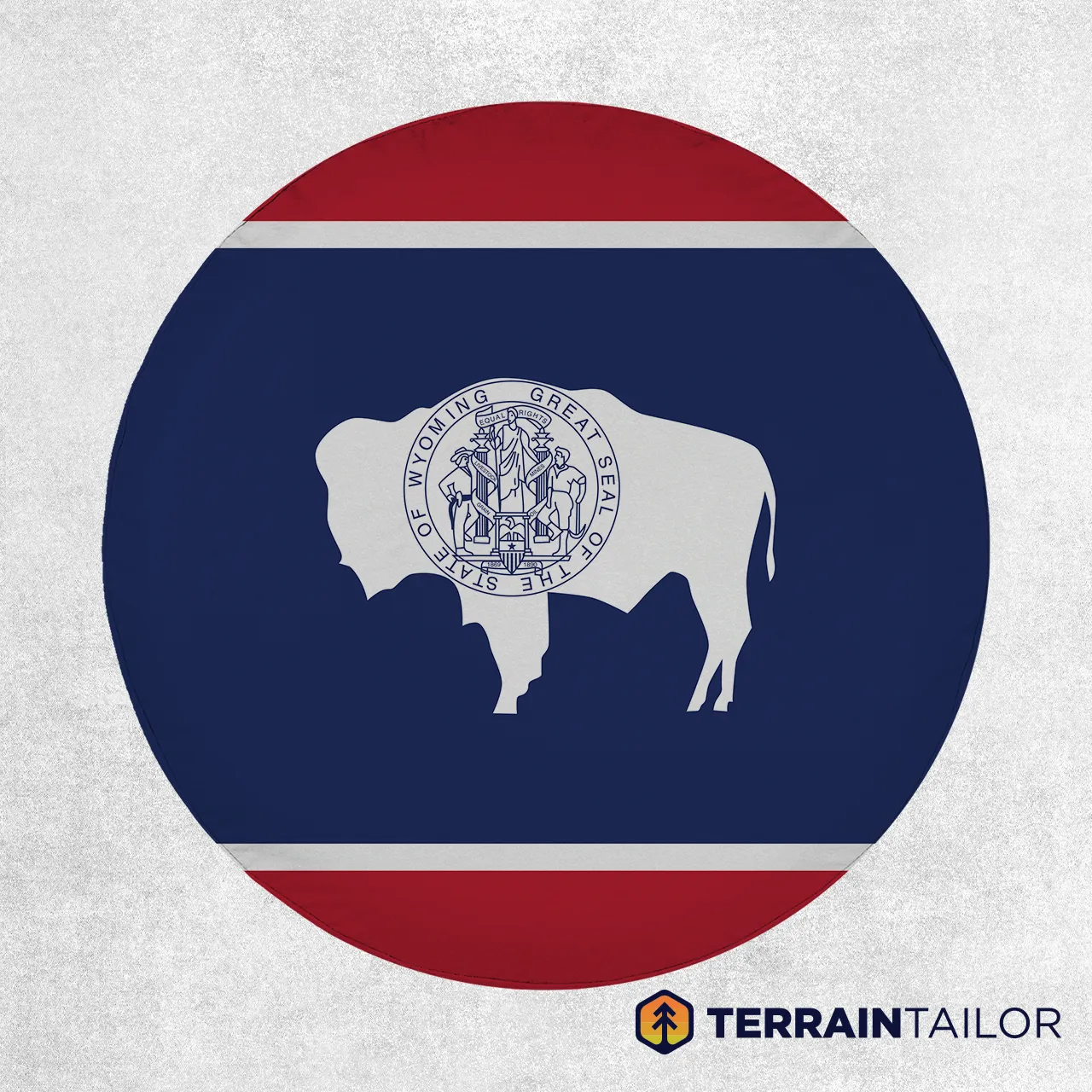 Wyoming State Flag Spare Tire Cover