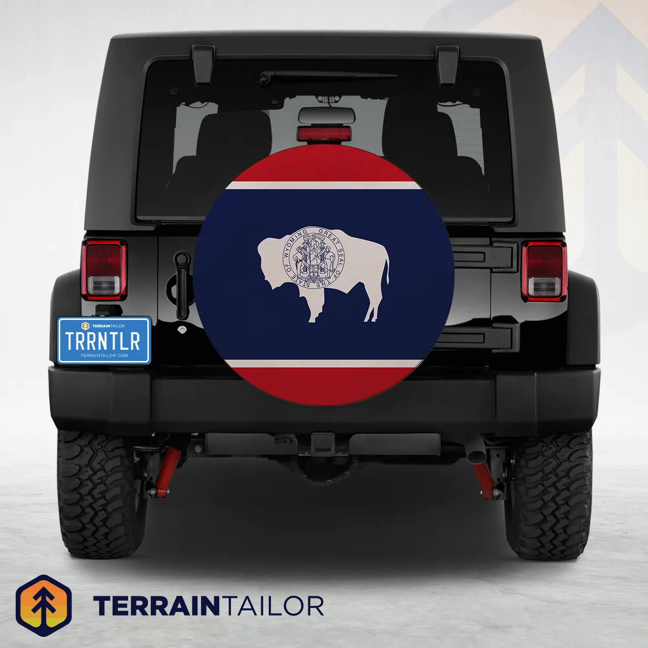 Wyoming State Flag Spare Tire Cover