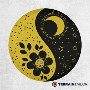 Yin Yang Day & Night Spare Tire Cover