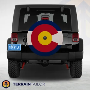 Colorado State Flag Spare Tire Cover