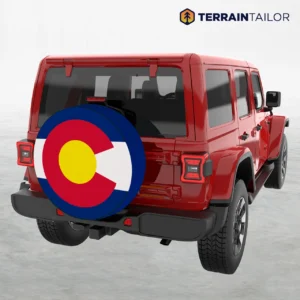 Colorado State Flag Spare Tire Cover
