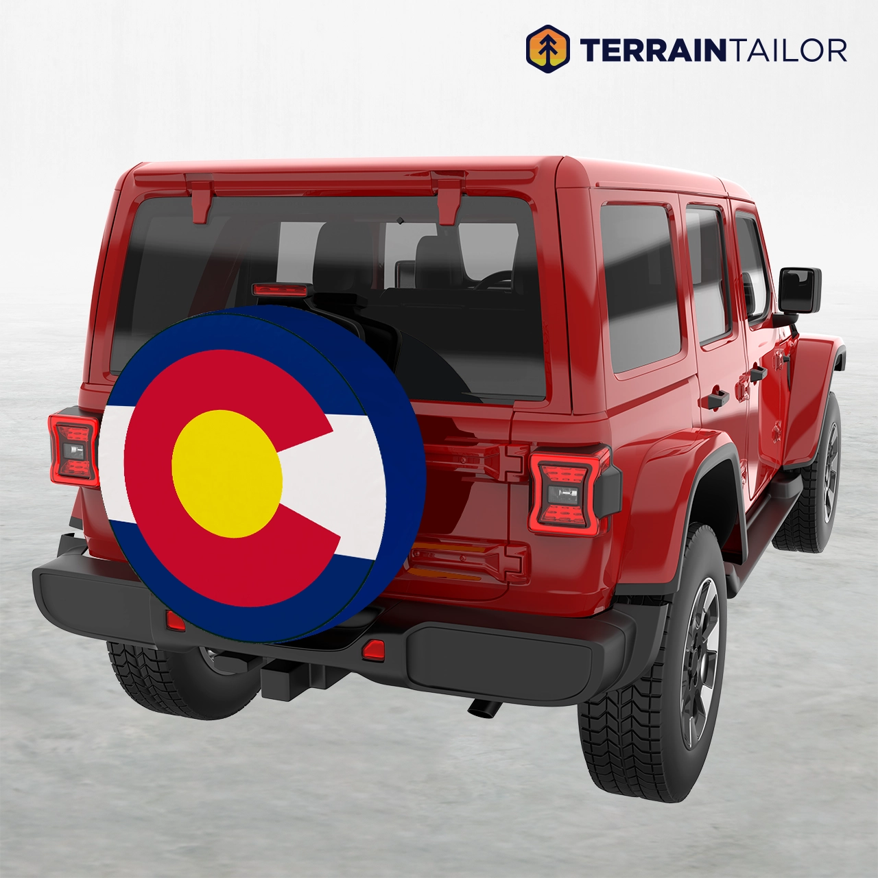 Colorado State Flag Spare Tire Cover