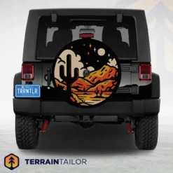 Desert Nightscape Spare Tire Cover