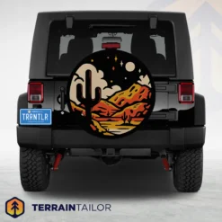 Desert Nightscape Spare Tire Cover