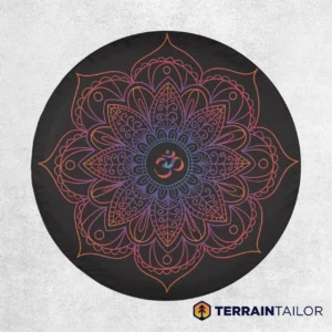 Mandala Om Gradient – Spare Tire Cover