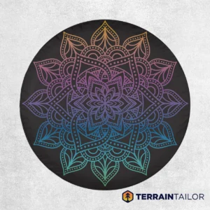 Mandala Gradient Bloom – Spare Tire Cover