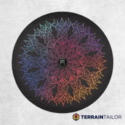 Gradient Mandala Spare Tire Cover