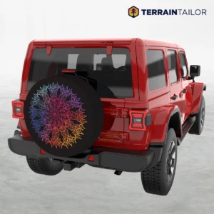 Radiant Mandala Spectrum – Spare Tire Cover