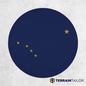 Alaska State Flag Spare Tire Cover