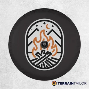Campfire Badge - Modern Icon Spare Tire Cover