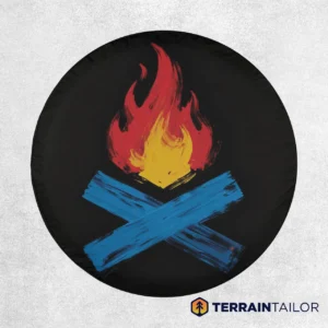 Crossed Campfire - Painted Style