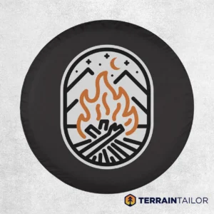Campfire Badge - Modern Icon Spare Tire Cover