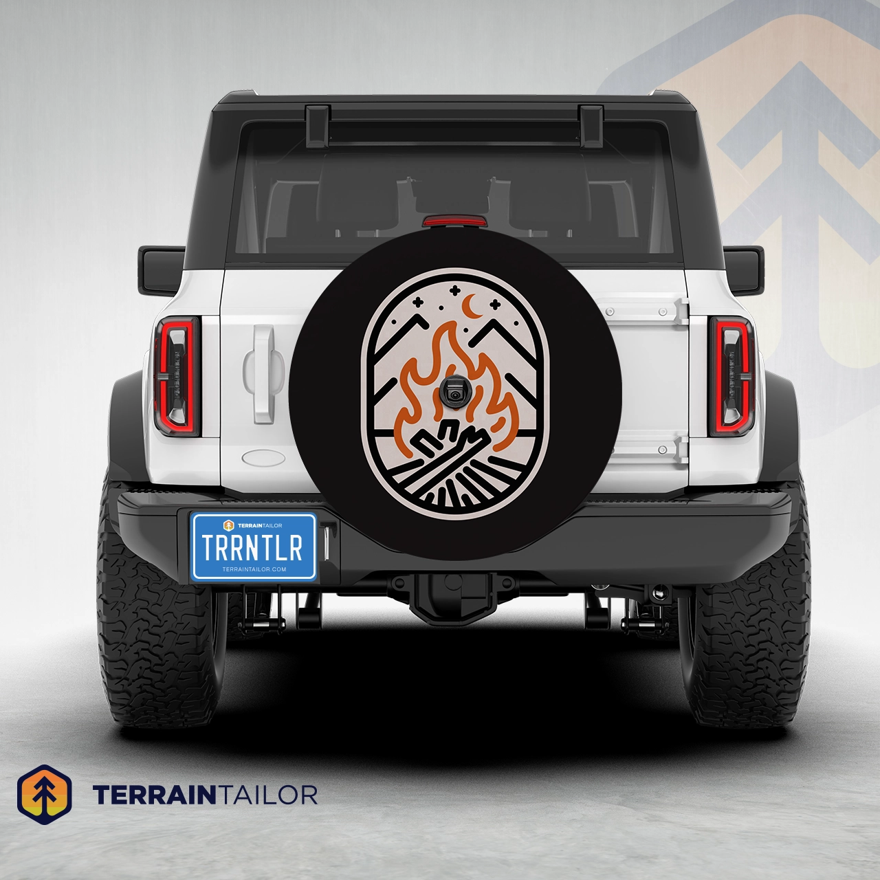 Campfire Badge - Modern Icon Spare Tire Cover