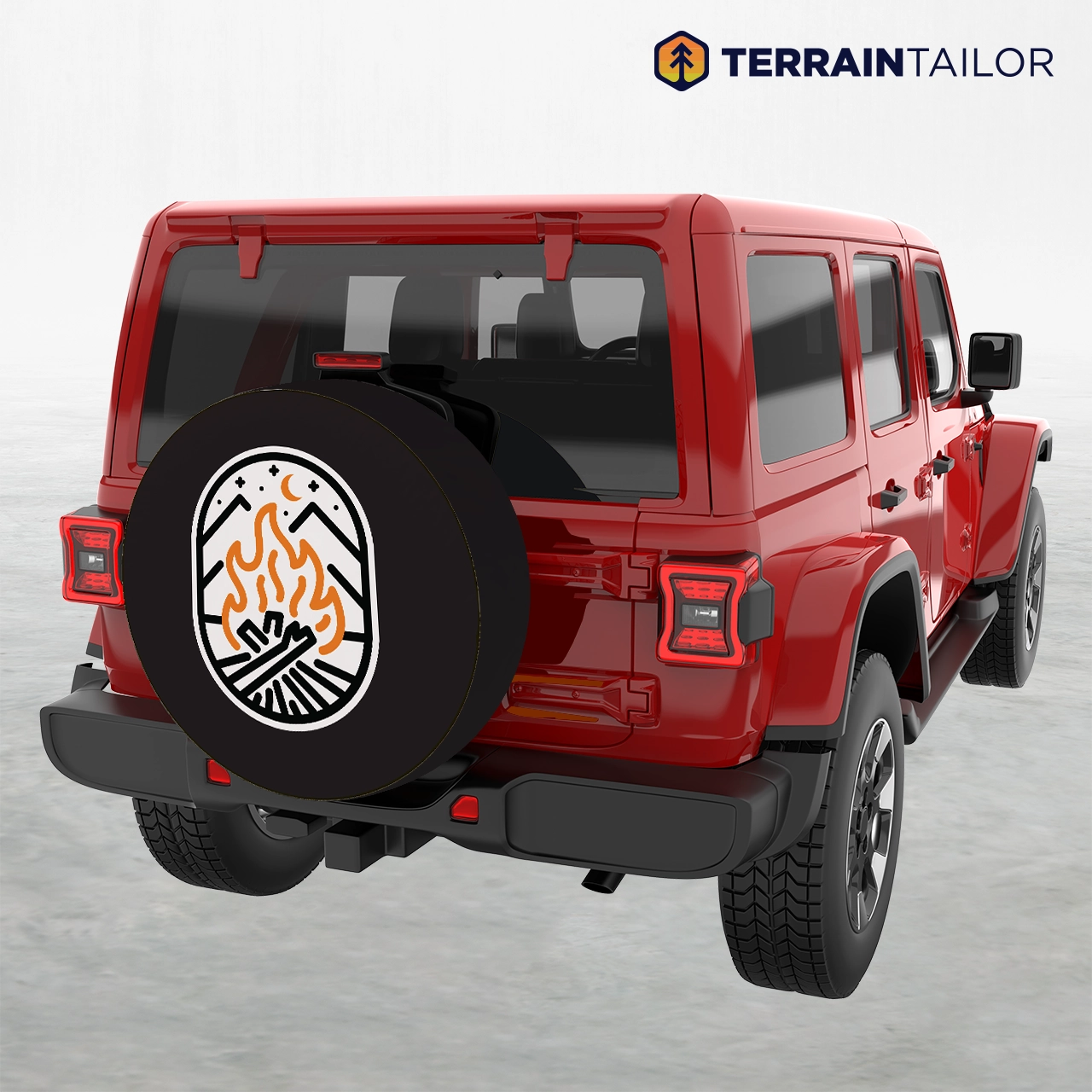 Campfire Badge - Modern Icon Spare Tire Cover - Image 5