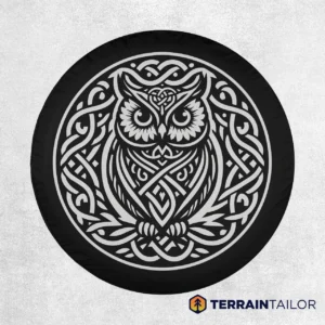 Celtic Owl Spare Tire Cover