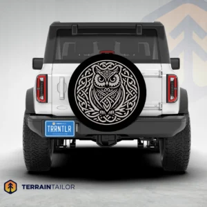 Celtic Owl Spare Tire Cover