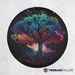 Colorful Tree of Life Spare Tire Cover