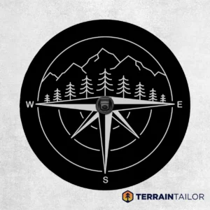 Compass Line Mountains Spare Tire Cover