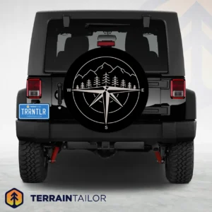 Compass Line Mountains Spare Tire Cover
