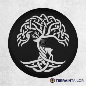 Celtic Deer Tree Spare Tire Cover