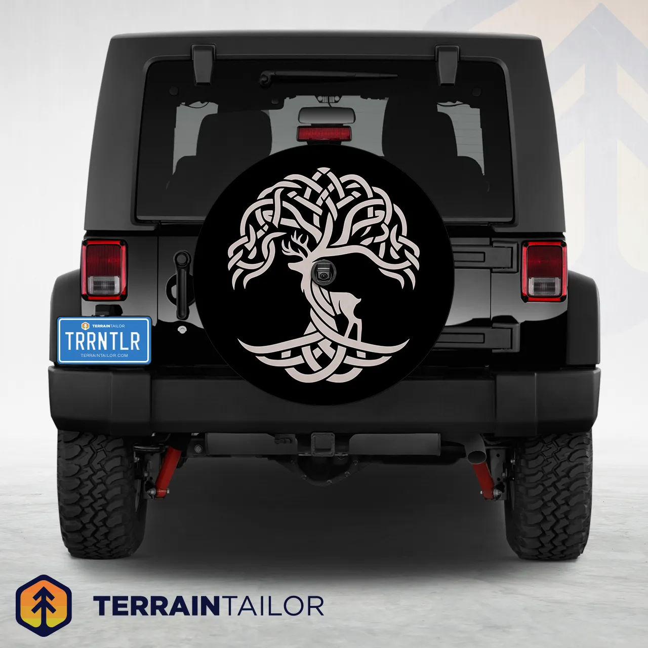 Celtic Deer Tree Spare Tire Cover