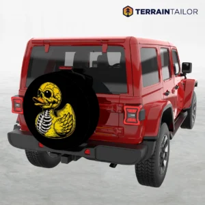 Rubber Duck Skeleton Spare Tire Cover