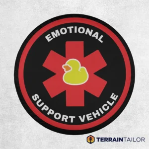 Emotional Support Vehicle Spare Tire Cover