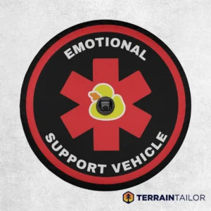 Emotional Support Vehicle Spare Tire Cover