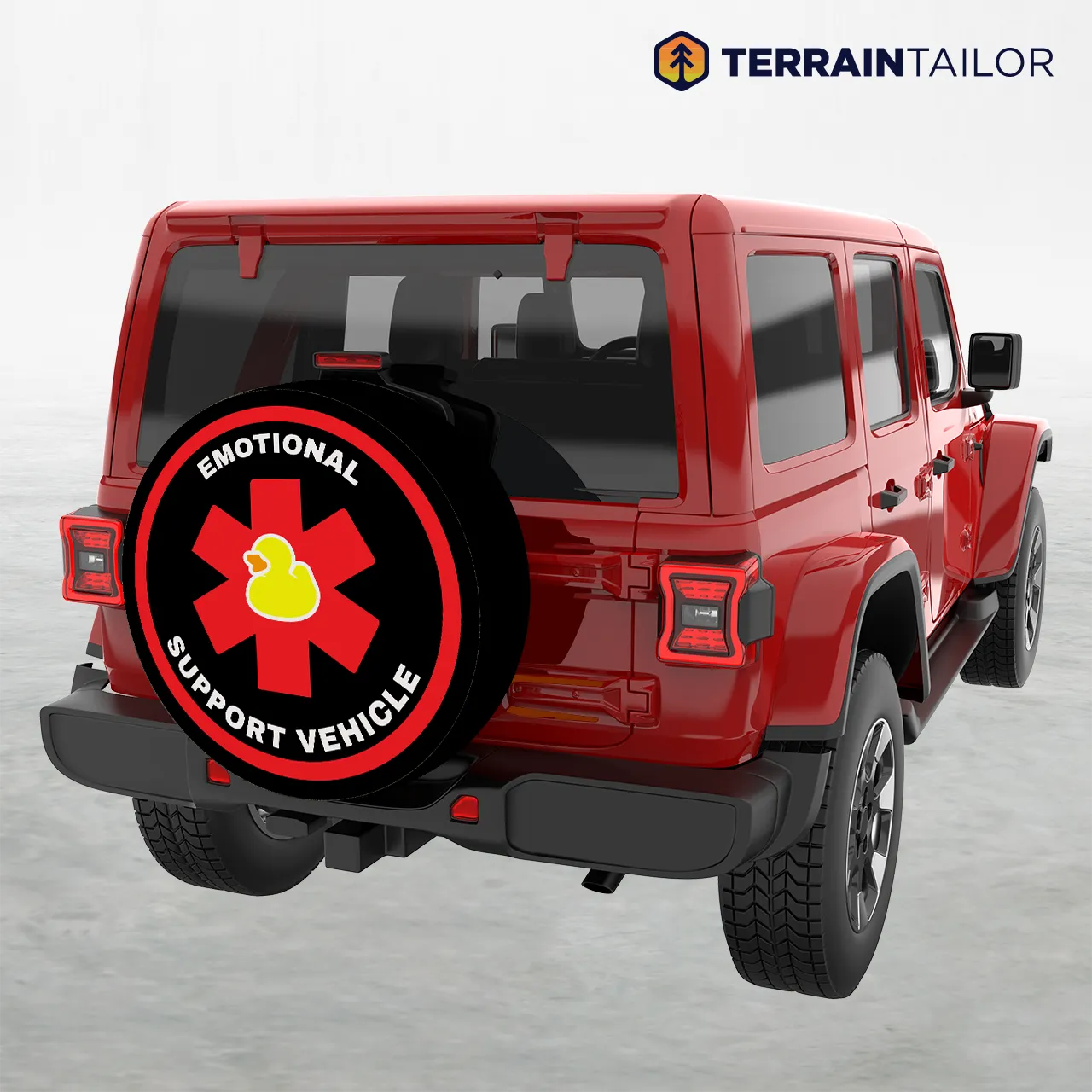 Emotional Support Vehicle Spare Tire Cover