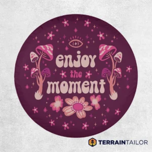 Enjoy The Moment Mushroom Spare Tire Cover