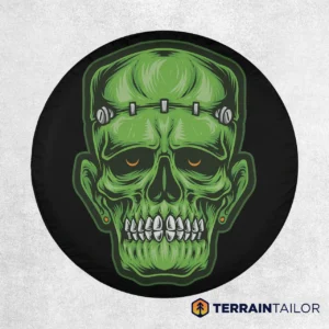 Frankenstein Skull Spare Tire Cover
