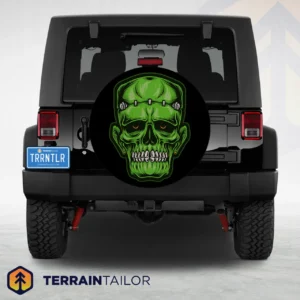 Frankenstein Skull Spare Tire Cover
