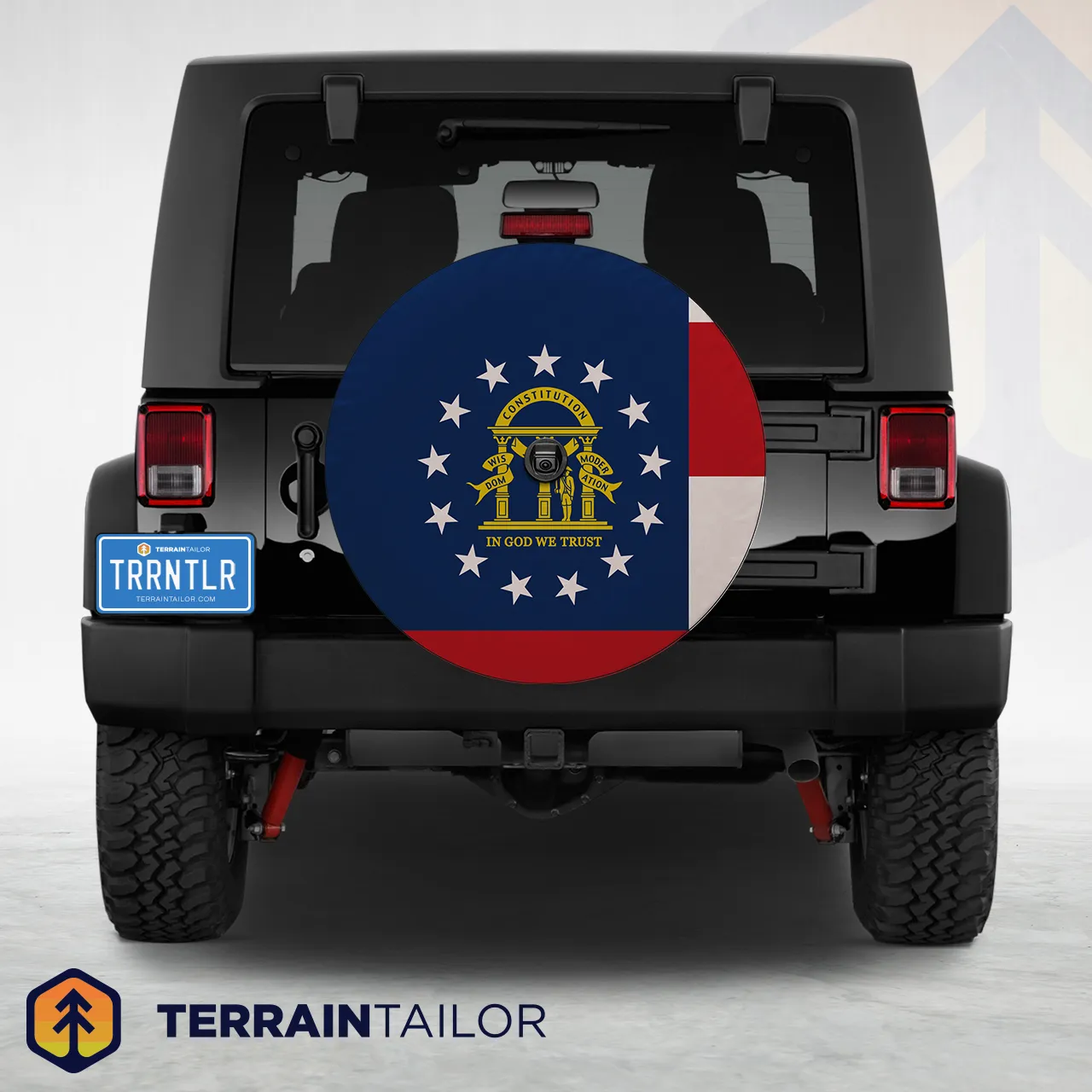 Georgia State Flag Spare Tire Cover