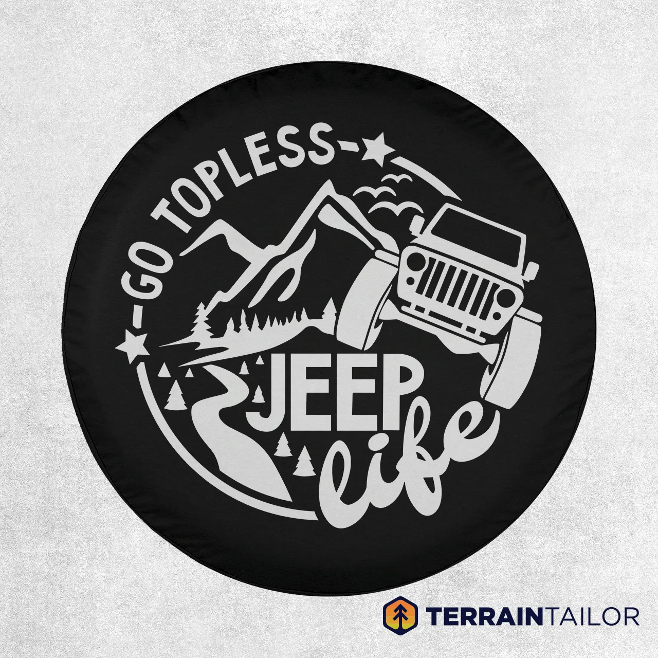Go Topless Jeep Life Spare Tire Cover