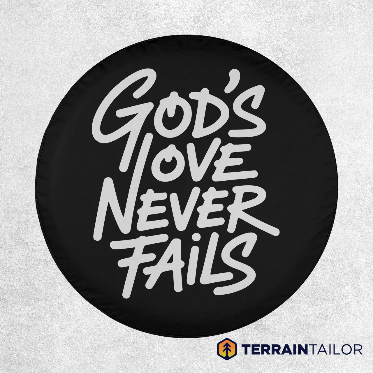 God’s Love Never Fails Spare Tire Cover