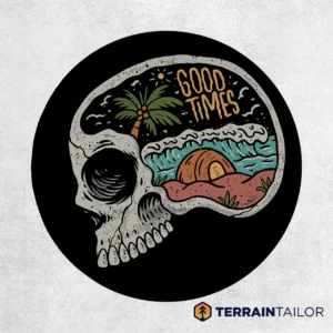 Good Times Skull Spare Tire Cover