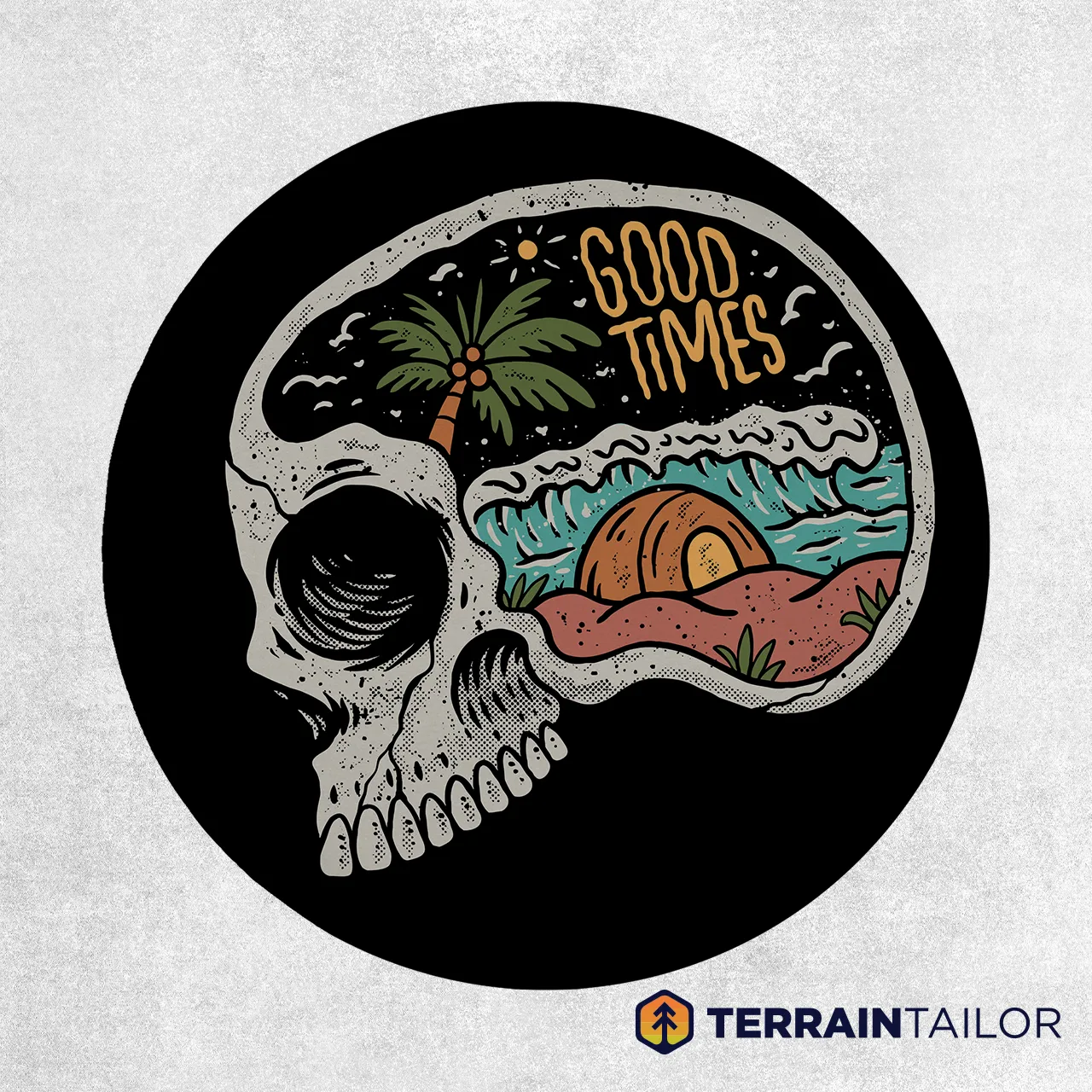 Good Times Skull Spare Tire Cover