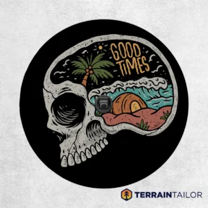 Good Times Skull Spare Tire Cover