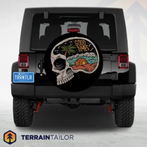 Good Times Skull Spare Tire Cover