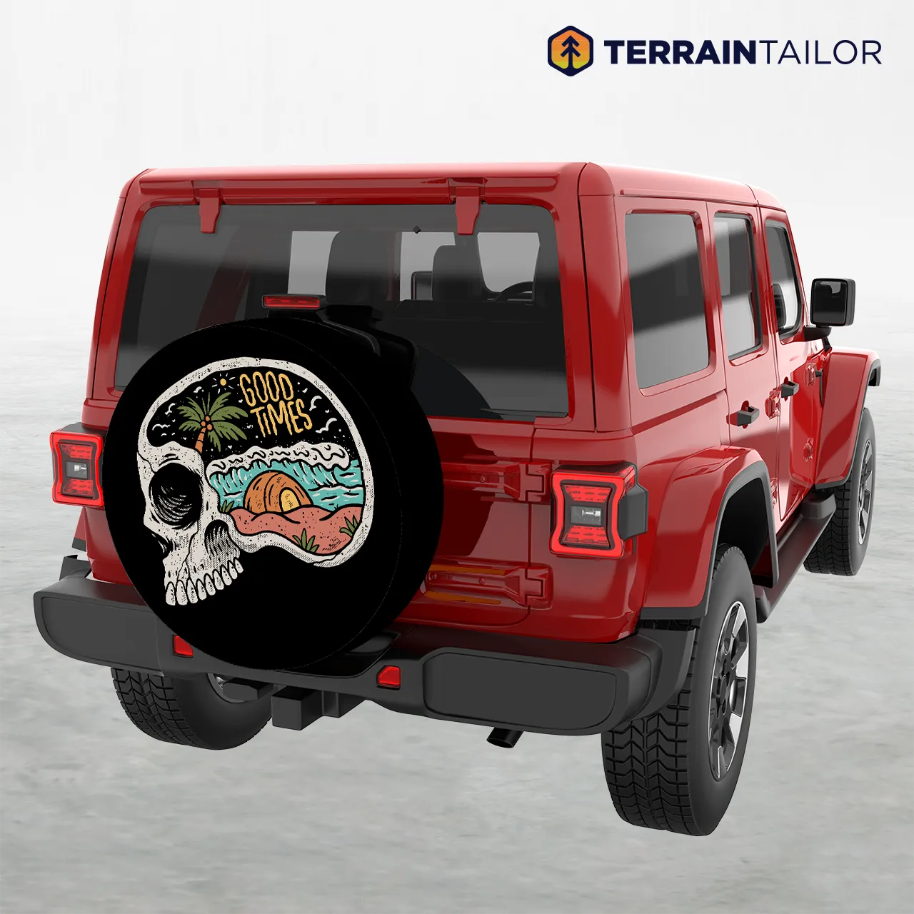 Good Times Skull Spare Tire Cover