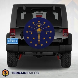 Indiana State Flag Spare Tire Cover
