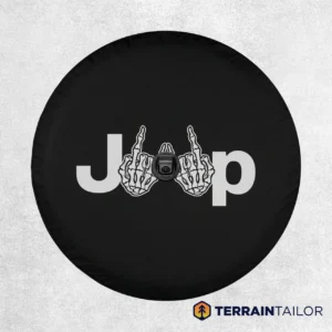 Jeep Skeleton Hands Spare Tire Cover