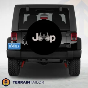 Jeep Skeleton Hands Spare Tire Cover