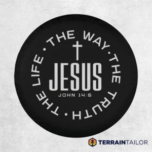 Jesus The Way The Truth The Life Spare Tire Cover