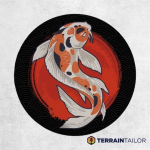 Koi Fish Circle Spare Tire Cover