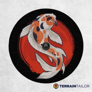 Koi Fish Circle Spare Tire Cover