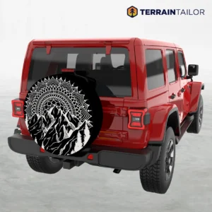 Mandala Mountain Spare Tire Cover